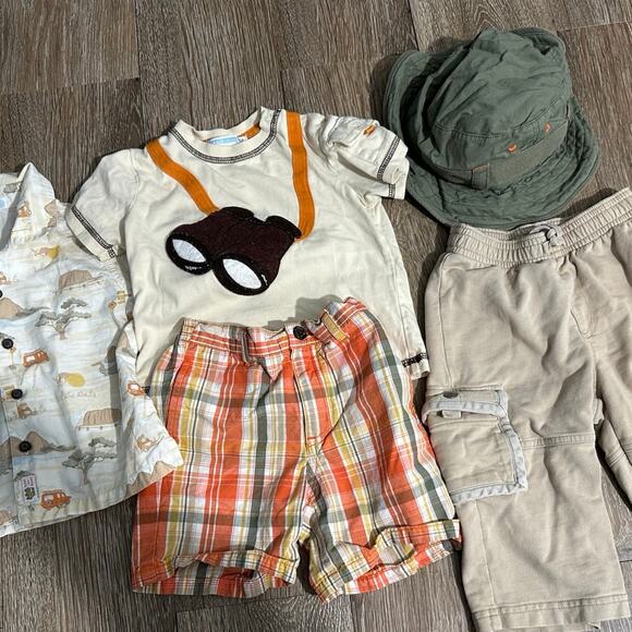 Janie and Jack Safari 5-Piece Outfit Set 12-18 Months Vintage Play/VGUC - Picture 1 of 7